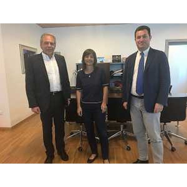 Debora Serracchiani (Presidente Regione Friuli Venezia Giulia) e Franco Iacop (Presidente Consiglio regionale) incontrano Pietro Federico Delaini (Socio privato GeTur) - Udine, 19/06/2017