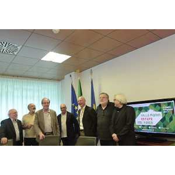 Gianni Torrenti (Assessore regionale Cultura, Sport e Solidarietà) alla presentazione del programma di Villa Manin Estate nel Parco 2017 - Udine 20/06/2017
