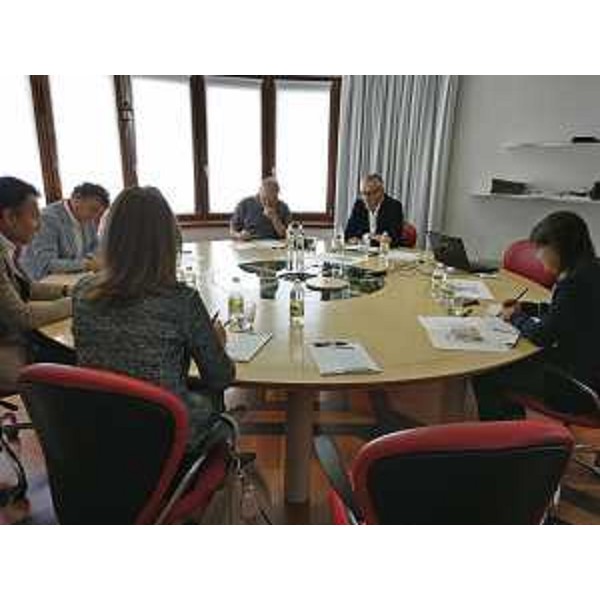 Debora Serracchiani (Presidente Regione Friuli Venezia Giulia) incontrato Bruno Marin (Presidente Amb Spa) - Tolmezzo 20/06/2017