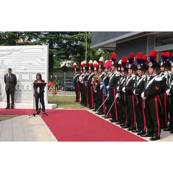 Debora Serracchiani (Presidente Regione Friuli Venezia Giulia) alla cerimonia di inaugurazione del nuovo Comando provinciale dei Carabinieri - Pordenone 23/06/2017