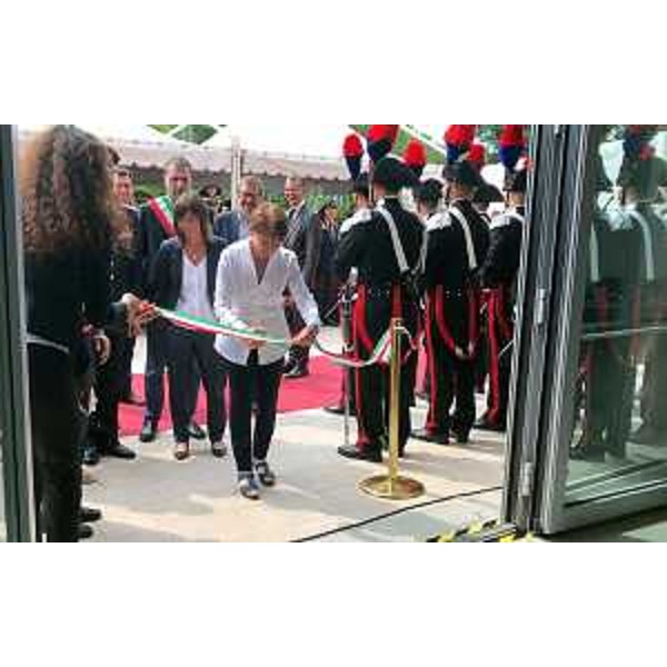 Debora Serracchiani (Presidente Regione Friuli Venezia Giulia) alla cerimonia di inaugurazione del nuovo Comando provinciale dei Carabinieri - Pordenone 23/06/2017