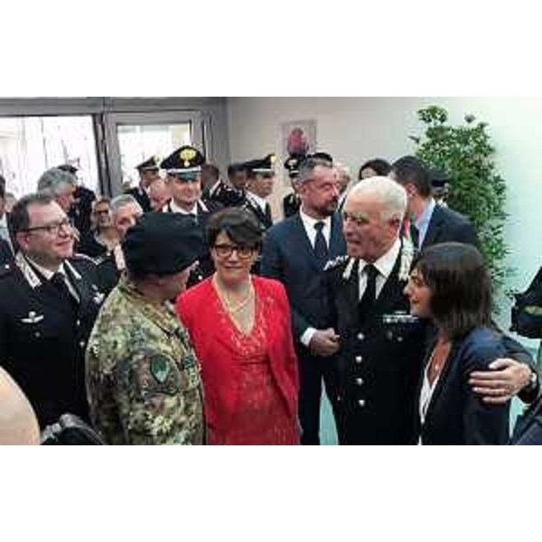 Debora Serracchiani (Presidente Regione Friuli Venezia Giulia) alla cerimonia di inaugurazione del nuovo Comando provinciale dei Carabinieri - Pordenone 23/06/2017