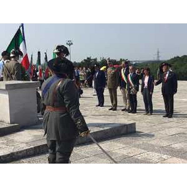 Debora Serracchiani (Presidente Regione Friuli Venezia Giulia) alla cerimonia del Pellegrinaggio Crèmisi ai Caduti per la Patria - Fogliano Redipuglia 24/06/2017