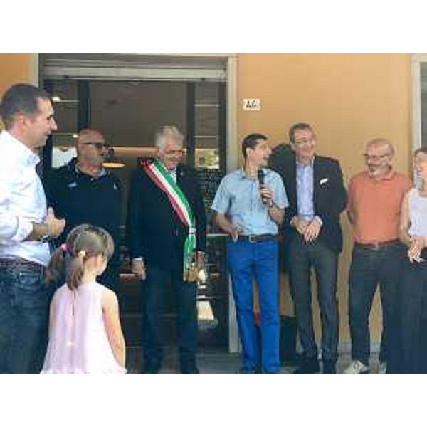 Sergio Bolzonello (Vicepresidente Regione FVG e assessore Attività produttive, Turismo e Cooperazione) alla cerimonia di riapertura della Latteria di Palse - Porcia 24/06/2017