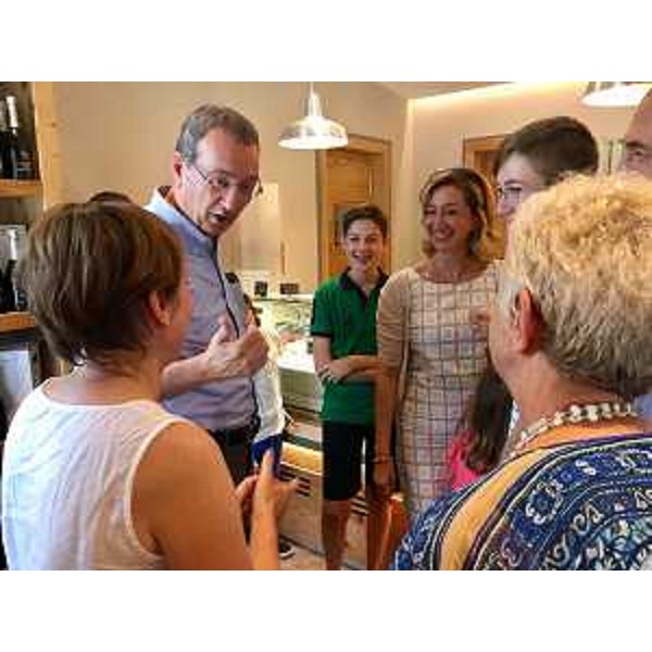 Sergio Bolzonello (Vicepresidente Regione FVG e assessore Attività produttive, Turismo e Cooperazione) alla cerimonia di riapertura della Latteria di Palse - Porcia 24/06/2017