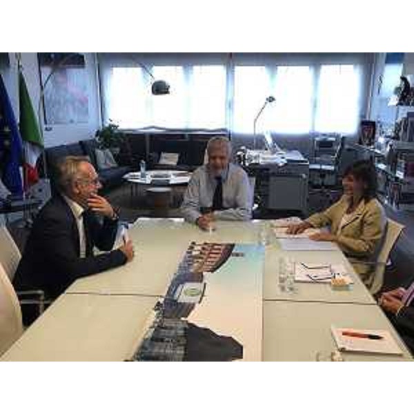 Debora Serracchiani (Presidente Regione Friuli Venezia Giulia) durante l'incontro con Gian Luca Galletti (Ministro Ambiente e Tutela Territorio e Mare) - Roma 28/06/2017