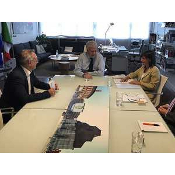 Debora Serracchiani (Presidente Regione Friuli Venezia Giulia) durante l'incontro con Gian Luca Galletti (Ministro Ambiente e Tutela Territorio e Mare) - Roma 28/06/2017
