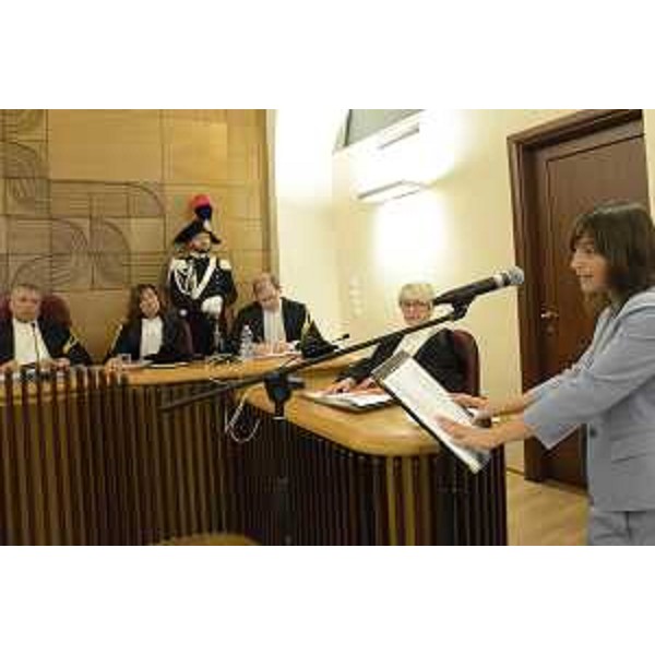 Debora Serracchiani (Presidente Regione Friuli Venezia Giulia) alla seduta della sezione regionale della Corte dei Conti - Trieste 30/06/2017