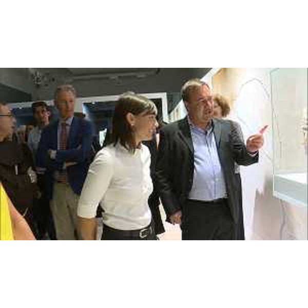 Debora Serracchiani (Presidente Regione Friuli Venezia Giulia) e Cristiano Tiussi (Direttore Fondazione Aquileia) all'inaugurazione della mostra "Volti di Palmira ad Aquileia" - Aquileia 01/07/2017