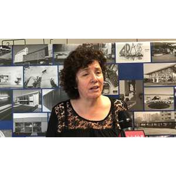 Loredana Panariti (Assessore regionale Lavoro, Formazione, Istruzione, Pari Opportunità, Politiche giovanili, Ricerca e Università) alla presentazione del corso dedicato al sistema arredo casa promosso dal MITS - Pordenone 05/07/2017