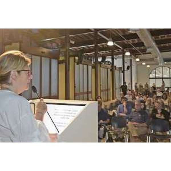 Maria Sandra Telesca (Assessore regionale Salute, Integrazione socio-sanitaria, Politiche sociali e Famiglia) al convegno "Mental Health Gap - Linee guida internazionali sui disturbi psichiatrici comuni dell'OMS" - Trieste 06/07/2017