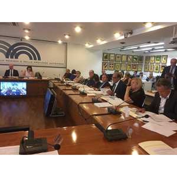 Debora Serracchiani (Presidente Regione Friuli Venezia Giulia) e Gianni Torrenti (Assessore regionale Cultura, Sport e Solidarietà) alla conferenza delle Regioni - Roma 06/07/2017