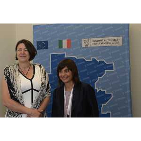 Violeta Bulc (Commissaria europea Trasporti) e Debora Serracchiani (Presidente Regione Friuli Venezia Giulia) - Trieste 12/07/2017