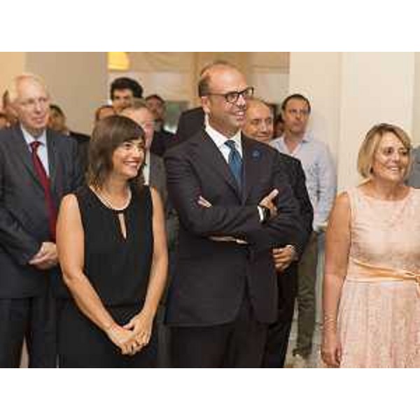 Debora Serracchiani (Presidente Regione Friuli Venezia Giulia), Angelino Alfano (Ministro Affari esteri e Cooperazione internazionale) e Annapaola Porzio (Commissario di Governo in FVG e prefetto Trieste) - Trieste 11/07/2017