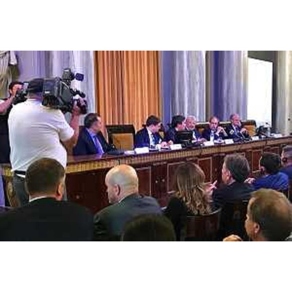 Antonio Paoletti (Presidente Camera di Commrcio Venezia Giulia) e Gianni Torrenti (Assessore regionale Cultura, Sport e Solidarietà) all'inaugurazione del Segretariato permanente del Forum per gli investimenti delle Camere di Commercio dei Balcani Occidentali - Trieste 12/07/2017