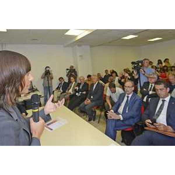 Debora Serracchiani (Presidente Regione Friuli Venezia Giulia) all'annuncio dell'investitura di Trieste a capitale europea della Scienza / ESOF 2020 - Trieste 11/07/2017