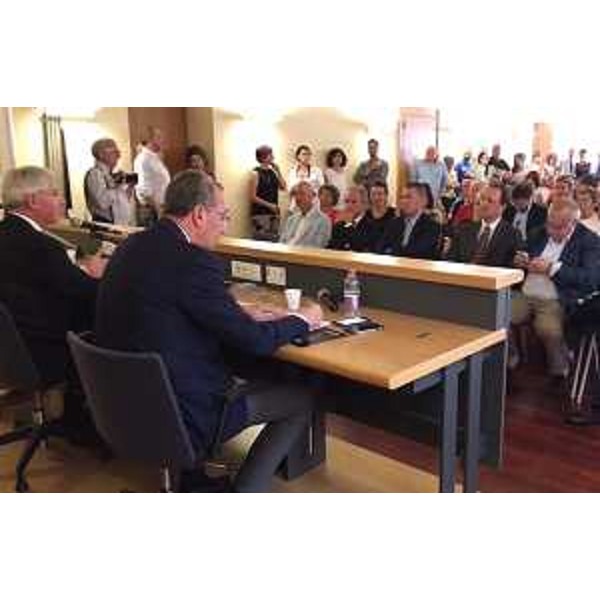 Sergio Bolzonello (Vicepresidente Regione FVG e assessore Attività produttive, Turismo e Cooperazione) alla conferenza stampa di presentazione della diciottesima edizione di Pordenonelegge - Pordenone 11/07/2017