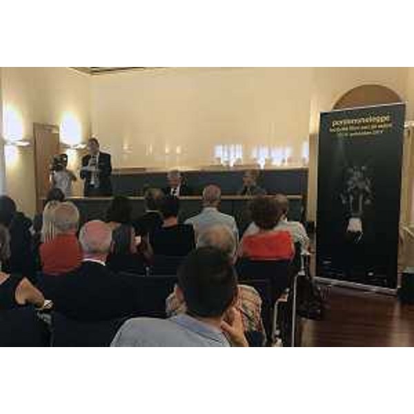Sergio Bolzonello (Vicepresidente Regione FVG e assessore Attività produttive, Turismo e Cooperazione) alla conferenza stampa di presentazione della diciottesima edizione di Pordenonelegge - Pordenone 11/07/2017