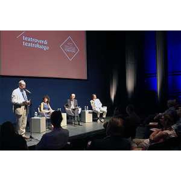 Gianni Torrenti (Assessore regionale Cultura, Sport e Solidarietà) alla presentazione del cartellone di prosa e musica del Teatro Verdi, stagione 2017/2018 - Pordenone 13/07/2017