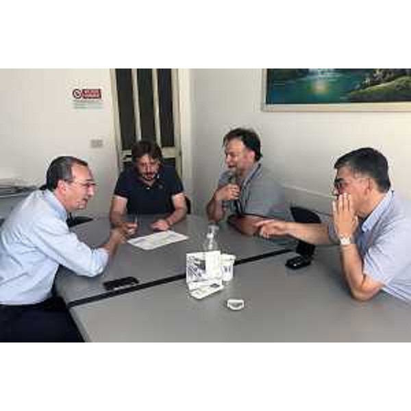 Sergio Bolzonello (Vicepresidente Regione FVG e assessore Attività produttive, Turismo e Cooperazione) durante la visita alla Forgiarini - Castions di Strada 13/07/2017