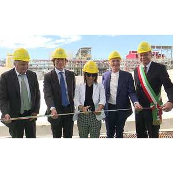 Debora Serracchiani (Presidente Regione Friuli Venezia Giulia) all'inaugurazione del nuovo impianto di produzione cloro-soda Halo Industry - Torviscosa 14/07/2017