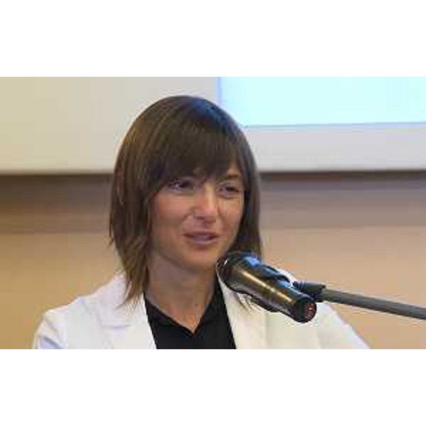 Debora Serracchiani (Presidente Regione Friuli Venezia Giulia) all'inaugurazione del nuovo impianto di produzione cloro-soda Halo Industry - Torviscosa 14/07/2017