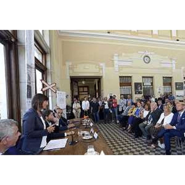 Debora Serracchiani (Presidente Regione Friuli Venezia Giulia) al Museo Ferroviario - Trieste 18/07/2017