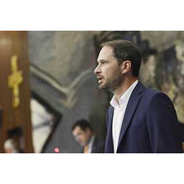 Cristiano Shaurli (Assessore regionale Risorse agricole e forestali) nell'Aula del Consiglio regionale del FVG - Trieste 19/07/2017