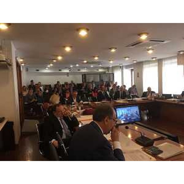 Gianni Torrenti (Assessore regionale Cultura, Sport e Solidarietà) durante i lavori della Conferenza Stato-Regioni - Roma 27/07/2017