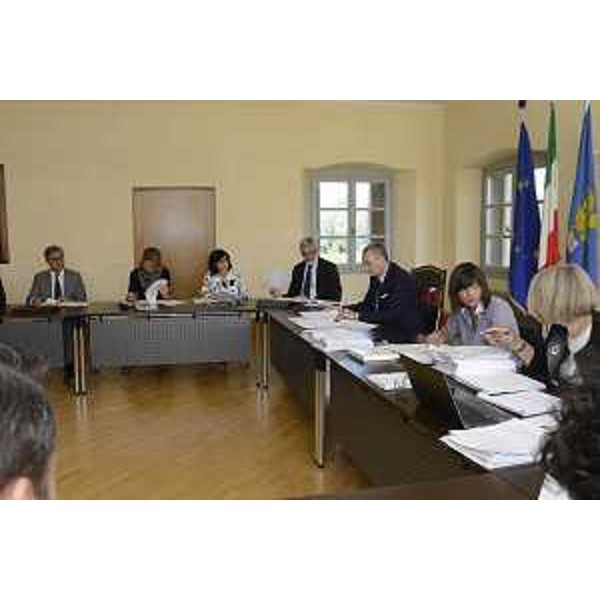 La Giunta regionale presieduta da Debora Serracchiani (Presidente Regione Friuli Venezia Giulia) riunita a Villa Manin - Passariano 28/07/2017
