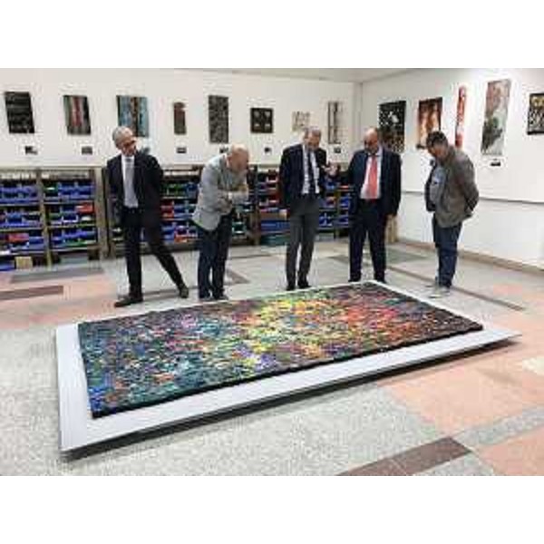 Sergio Bolzonello (Vicepresidente Regione FVG e assessore Attività produttive, Turismo e Cooperazione) alla cerimonia di inaugurazione della mostra Mosaico&Mosaici 2017 - Spilimbergo 28/07/2017