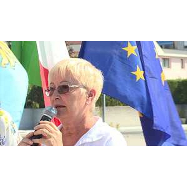 Renata Bagatin (Consigliere regionale FVG) all'inaugurazione di un nuovo tratto della Strada del Mobile - Prata di Pordenone 01/08/2017