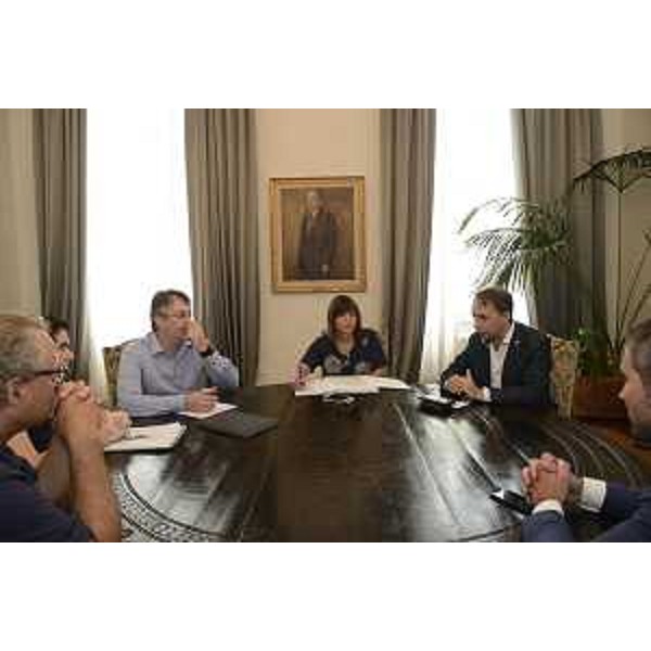 Debora Serracchiani (Presidente Regione Friuli Venezia Giulia) e Igor Gabrovec (Consigliere regionale FVG) incontrano gli esponenti di organizzazioni slovene del FVG - Trieste 02/08/2017