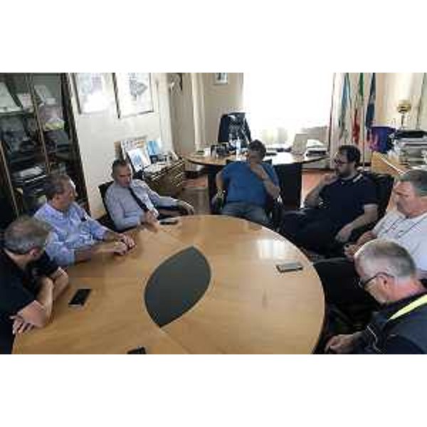 Sergio Bolzonello (Vicepresidente Regione FVG e assessore Attività produttive, Turismo e Cooperazione) durante una riunione operativa in Municipio - Codroipo 11/08/2017
