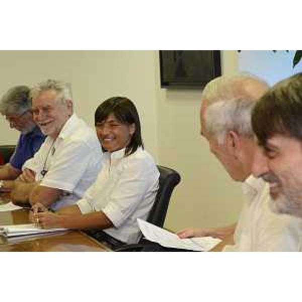 Debora Serracchiani (Presidente Regione Friuli Venezia Giulia) all'incontro con i componenti del Tavolo di coordinamento del Forum del Terzo Settore - Udine 22/08/2017