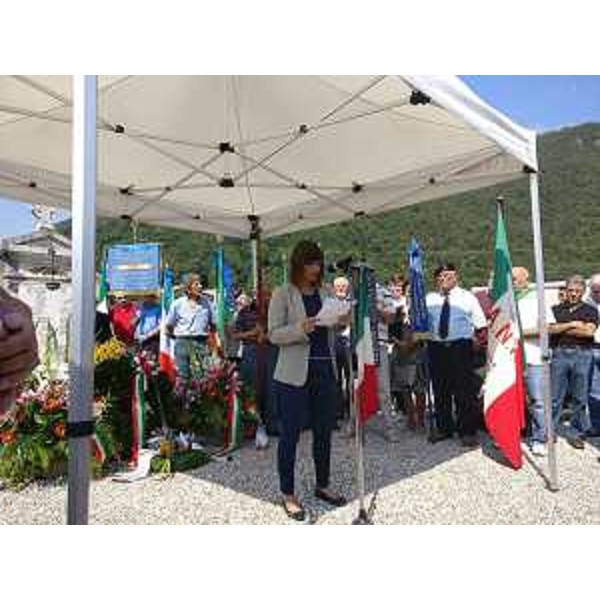 Debora Serracchiani (Presidente Regione Friuli Venezia Giulia) alla commemorazione dell'eccidio compiuto nella frazione di Nimis - Torlano 25/08/2017