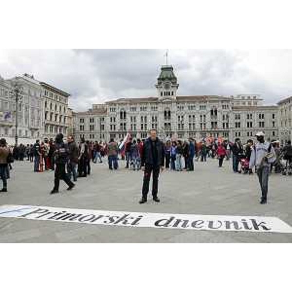 Duan Udovic, quando era direttore del quotidiano "Primorski dnevnik" - Trieste