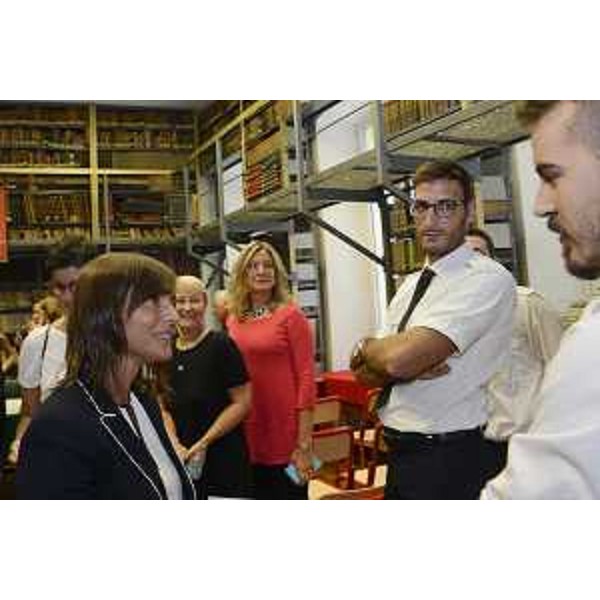 Debora Serracchiani (Presidente Regione Friuli Venezia Giulia) durante la visita all'Accademia Nautica dell'Adriatico - Trieste 04/09/2017 