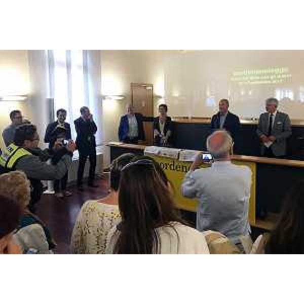 Sergio Bolzonello (Vicepresidente Regione FVG e assessore Attività produttive, Turismo e Cooperazione) alla presentazione della manifestazione "pordenonelegge" - Pordenone 07/09/2017