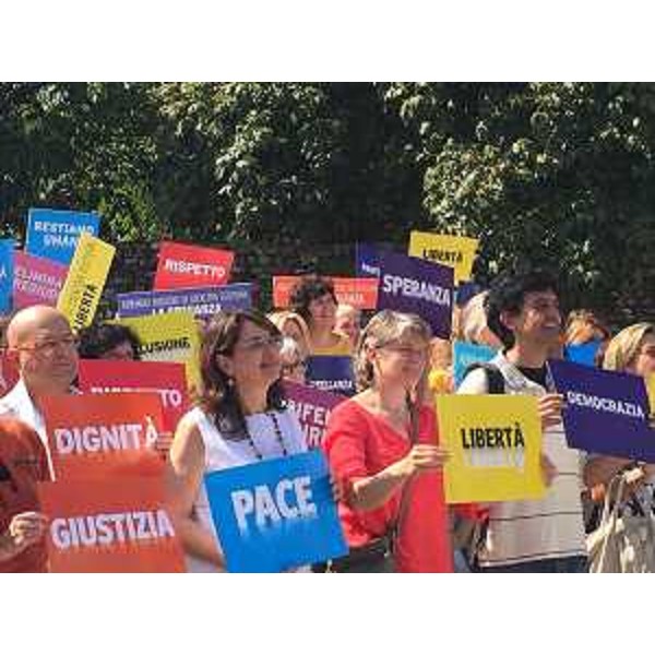 Loredana Panariti (Assessore regionale Lavoro, Formazione, Istruzione, Pari Opportunità, Politiche giovanili, Ricerca e Università) al corso di formazione "Per il bene della società" - Zugliano 08/09/2017