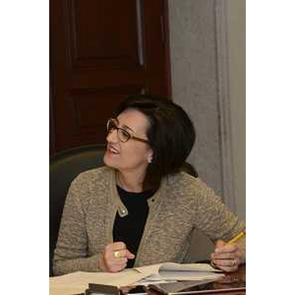 Sara Vito (Assessore regionale Ambiente ed Energia) durante la riunione della Giunta regionale - Trieste 08/09/2017