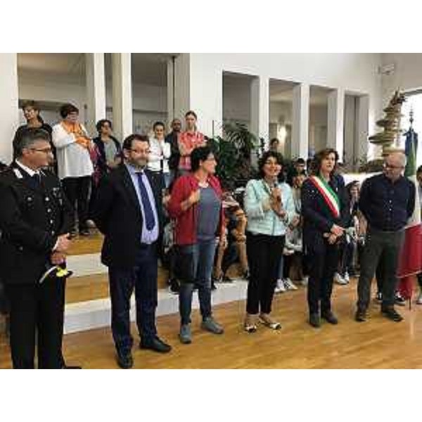 Mariagrazia Santoro (Assessore regionale Infrastrutture e Territorio) visita il plesso scolastico - Majano 11/09/2017