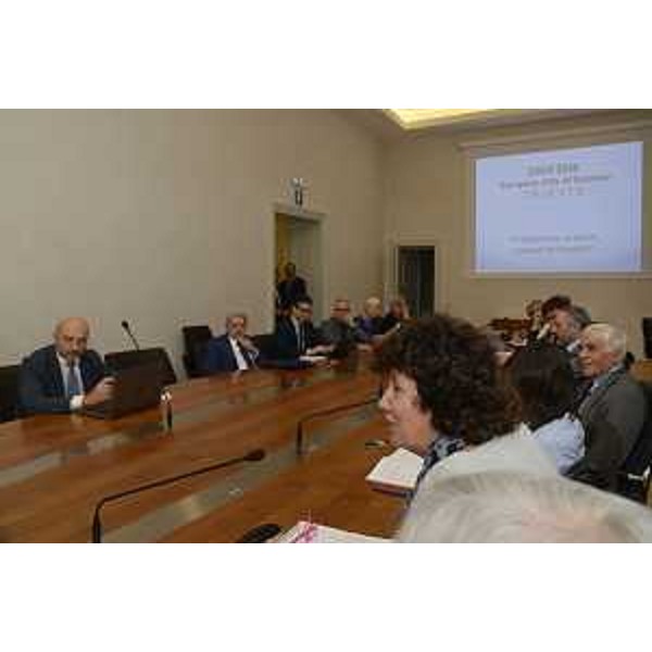 Loredana Panariti (Assessore regionale Lavoro, Formazione, Istruzione, Pari Opportunità, Politiche giovanili, Ricerca e Università) all'incontro con gli organizzatori di EuroScience Open Forum 2020 (ESOF) - Trieste 12/09/2017