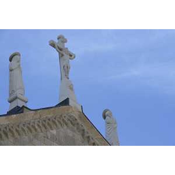 Statue ricollocate sul Duomo - Venzone 13/09/2017