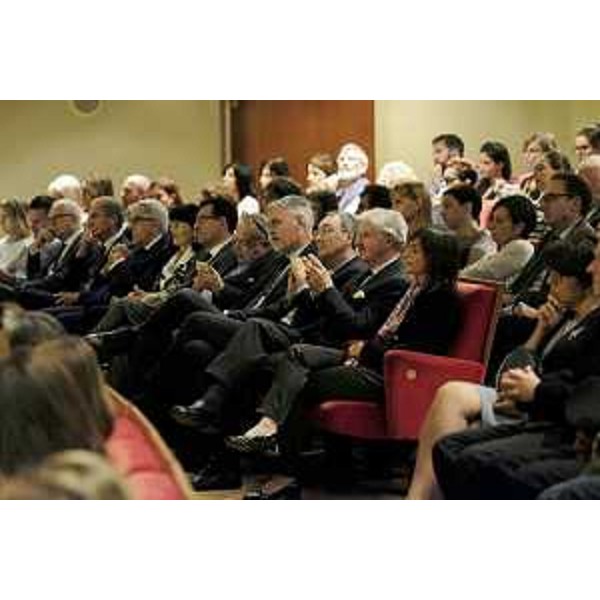 Debora Serracchiani (Presidente Regione Friuli Venezia Giulia), Sergio Bolzonello (Vicepresidente Regione FVG e assessore Attività produttive, Turismo e Cooperazione) e Paolo Panontin (Assessore regionale Autonomie locali e Coordinamento Riforme, Comparto unico, Sistemi informativi, Caccia e Risorse ittiche, delegato Protezione civile) alla cerimonia di apertura di pordenonelegge - Pordenone 13/09/2017