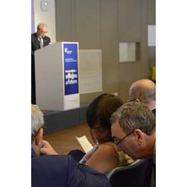 Debora Serracchiani (Presidente Regione Friuli Venezia Giulia) e Sergio Bolzonello (Vicepresidente Regione FVG e assessore Attività produttive, Turismo e Cooperazione) all'assemblea pubblica Confindustria Venezia Giulia - Trieste 19/09/2017