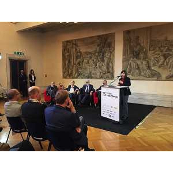 Debora Serracchiani (Presidente Regione Friuli Venezia Giulia) alla consegna del premio Friuli Storia - Udine 20/09/2017