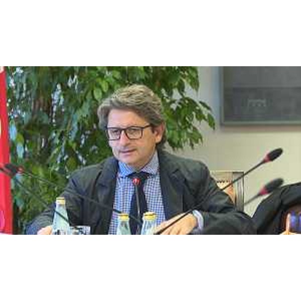 Zeno D'Agostino (Presidente Autorità sistema portuale Mare Adriatico Orientale) durante la riunione del Comitato di gestione dell'Autorità di sistema portuale del mare Adriatico orientale - Trieste 25/09/2017