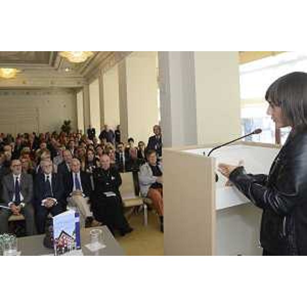 Debora Serracchiani (Presidente Regione Friuli Venezia Giulia) interviene alle celebrazioni per il centoventesimo anniversario di fondazione del Sanatorio Triestino - Trieste 29/09/2017