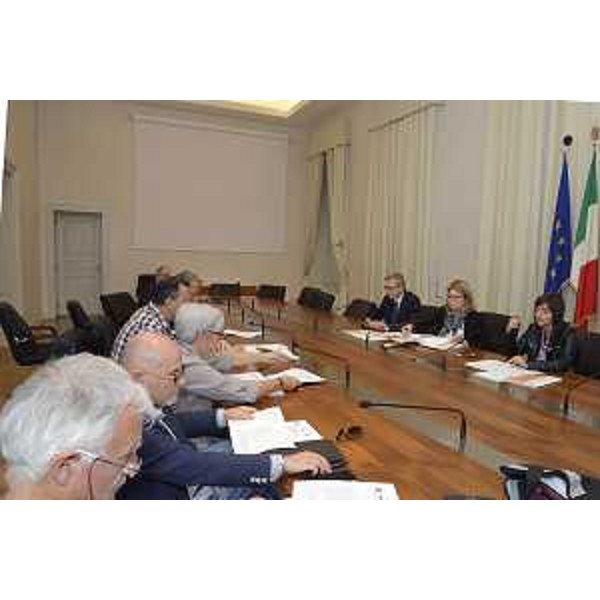 Adriano Marcolongo (Direttore centrale Salute Regione FVG), Maria Sandra Telesca (Assessore regionale Salute, Integrazione socio-sanitaria, Politiche sociali e Famiglia) e Debora Serracchiani (Presidente Regione Friuli Venezia Giulia) all'incontro sulla riforma sanitaria con le organizzazioni sindacali - Trieste 29/09/2017